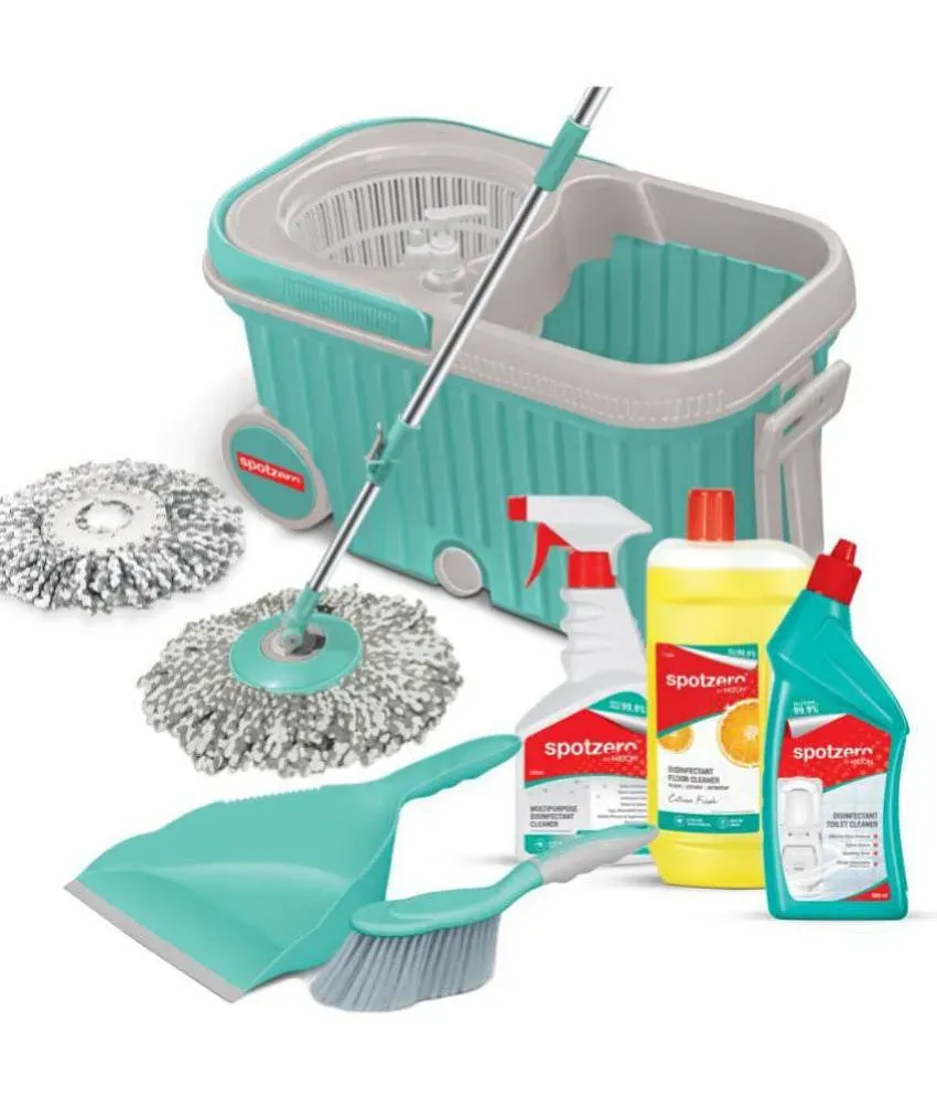 Buy Spotzero By Milton Plastic Green Bathroom Cleaning Set - 500