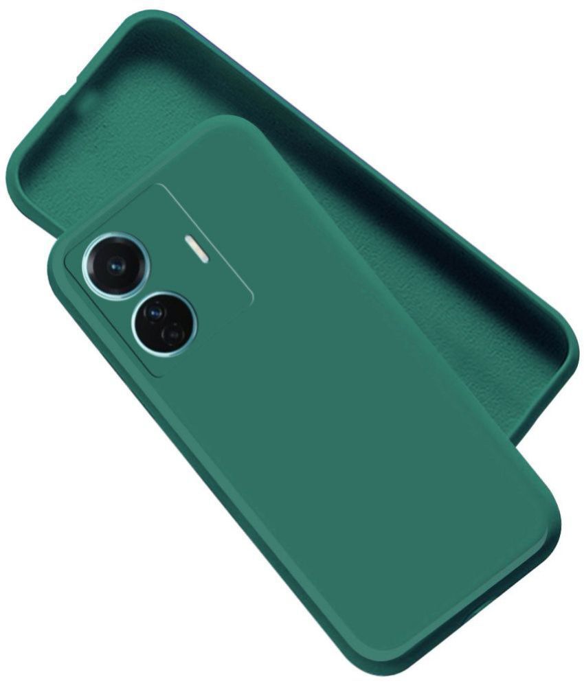     			Artistque - Green Silicon Silicon Soft cases Compatible For Vivo T1 Pro 5G ( Pack of 1 )