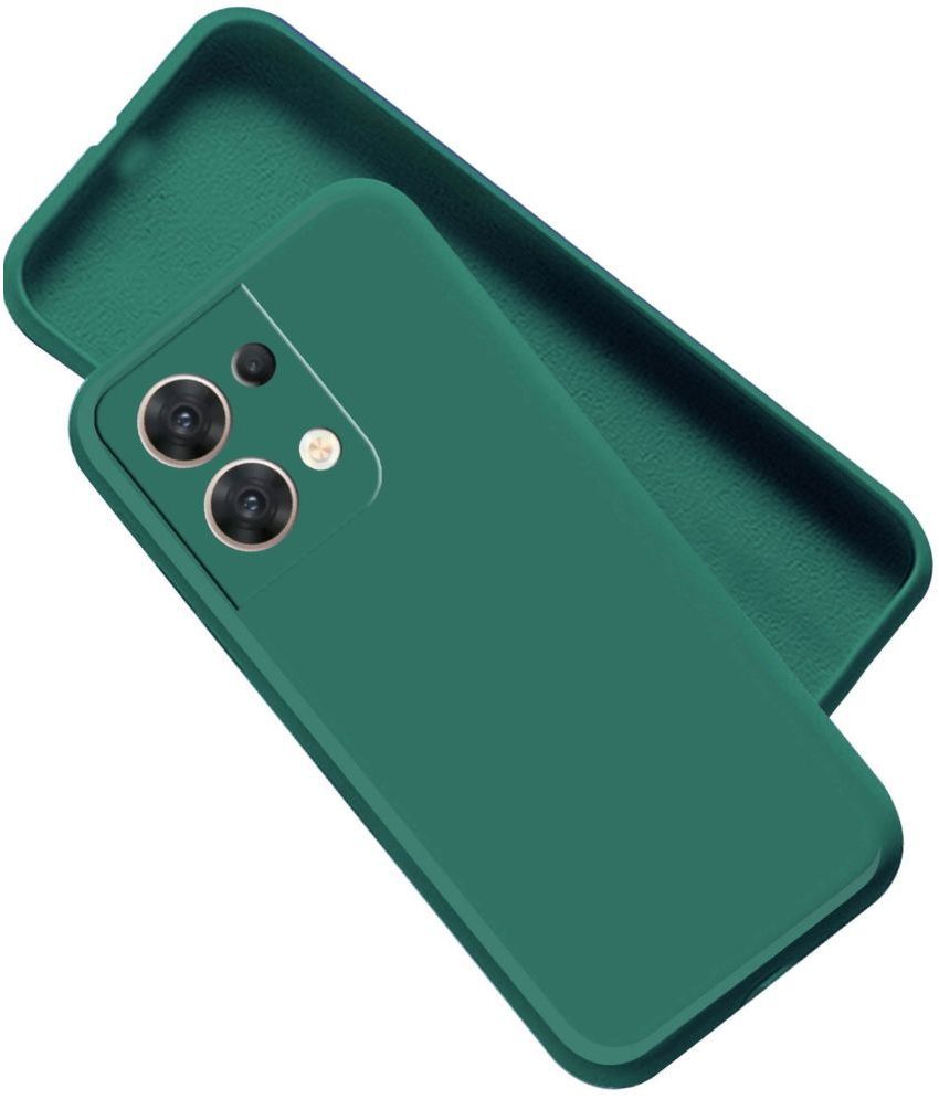     			Artistque - Green Silicon Silicon Soft cases Compatible For Oppo Reno 8 5G ( Pack of 1 )