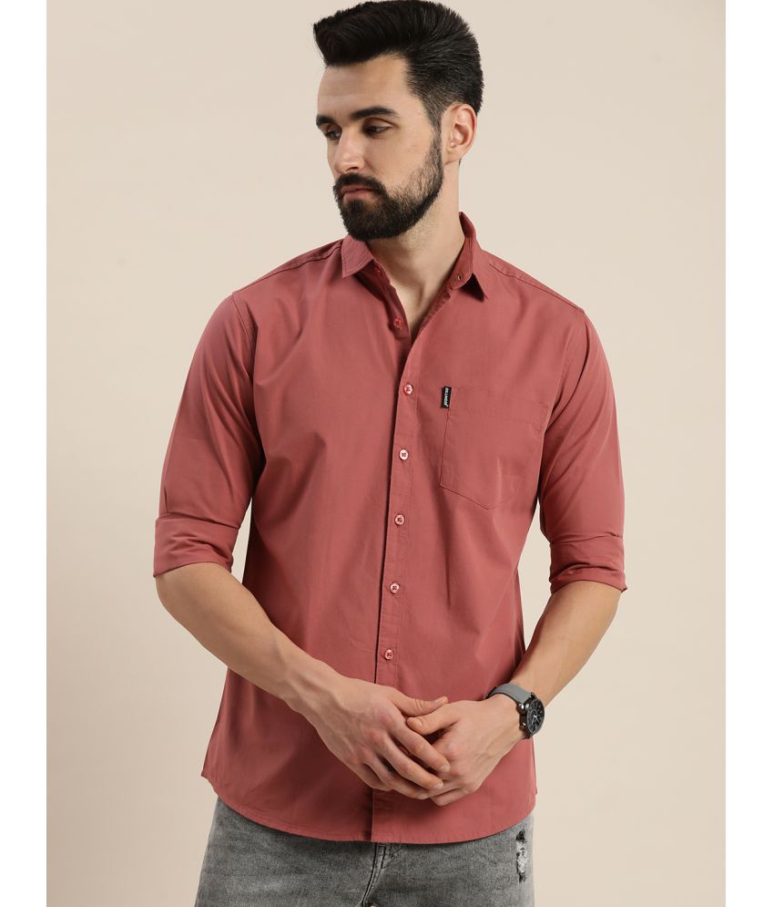     			Dillinger - Pink 100% Cotton Slim Fit Men's Casual Shirt ( Pack of 1 )