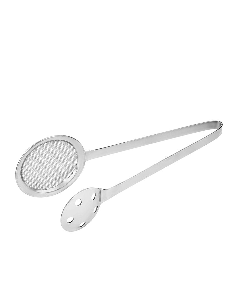 HOMETALES Stainless Steel Deep Frying Clip / Tong / Strainer, Oil Frying Filter & Kitchen Tool (1U)