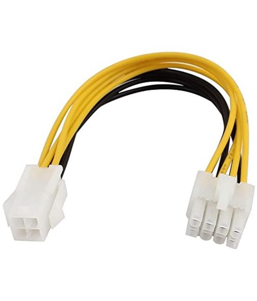     			Paruht 0.25m Network Cables ATX 4 Pin Male to 8 Pin Female EPS PowerCable 18cm - Assorted