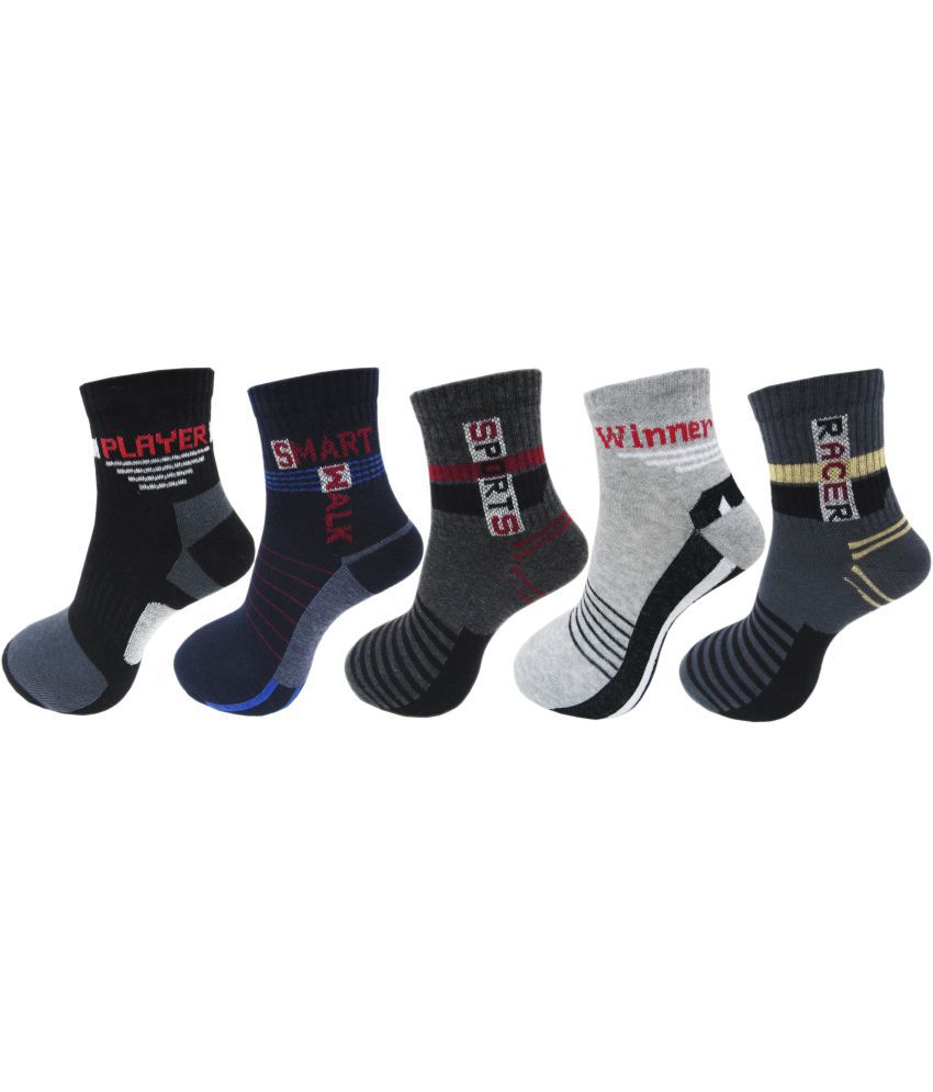     			RC. ROYAL CLASS - Cotton Men's Self Design Multicolor Ankle Length Socks ( Pack of 5 )