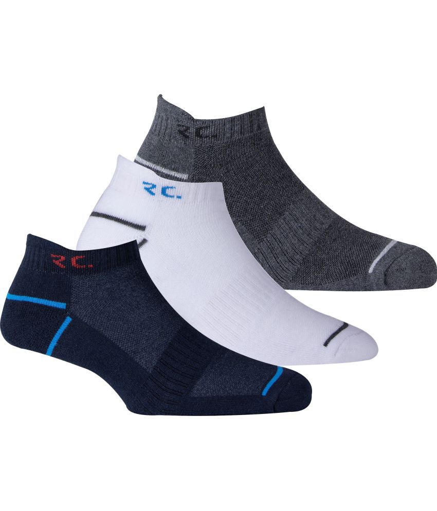     			RC. ROYAL CLASS - Cotton Men's Self Design Multicolor Ankle Length Socks ( Pack of 3 )