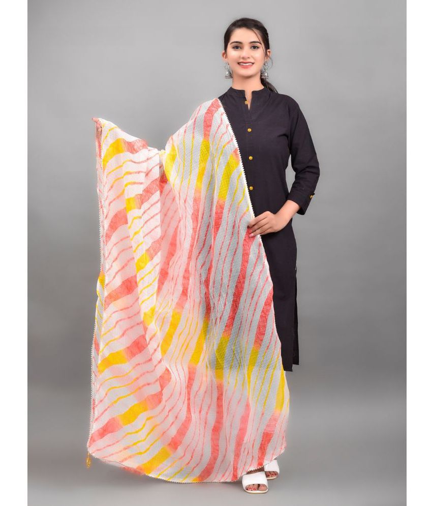     			Anjaneya Creations - Multicoloured Cotton Women's Dupatta - ( Pack of 1 )