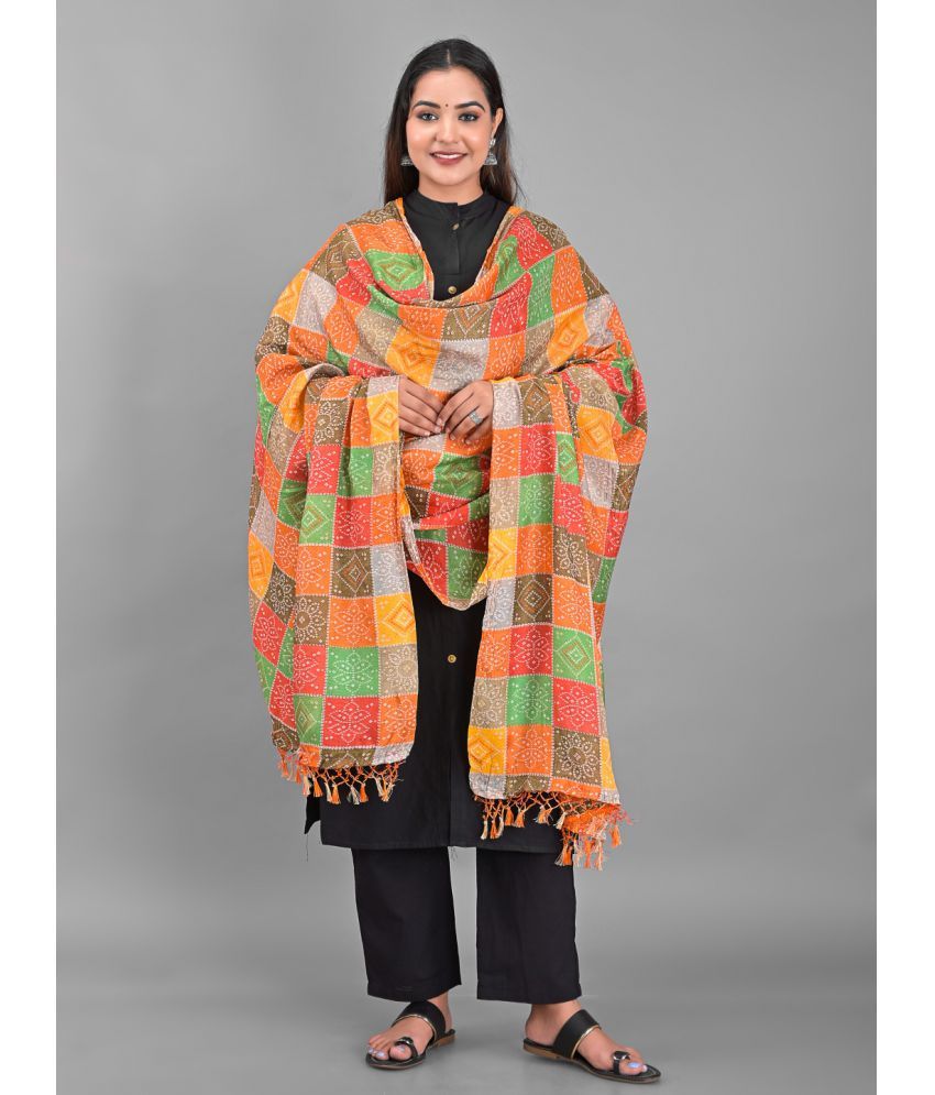     			Anjaneya Creations - Multicoloured Silk Women's Dupatta - ( Pack of 1 )