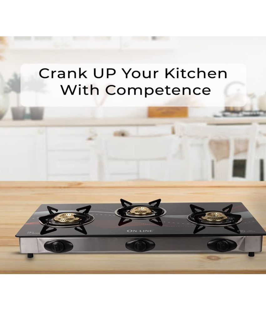 BlowHot Online 3 Burner Piezo Auto Gas Stove Price in India Buy BlowHot Online 3 Burner Piezo