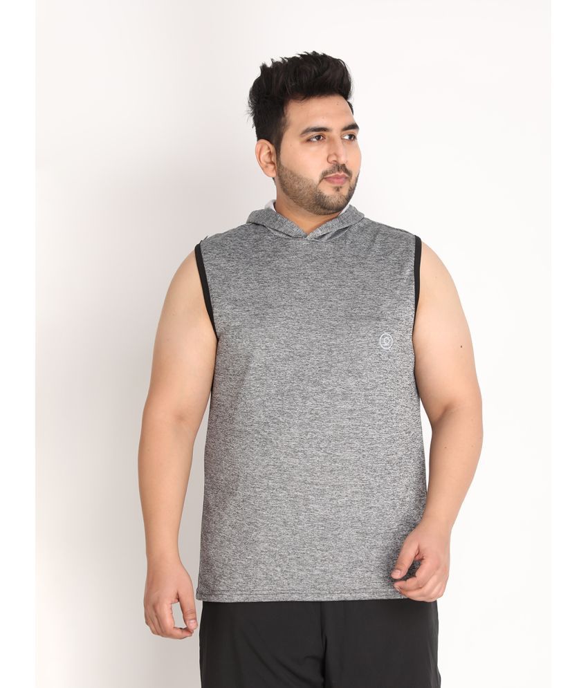     			Chkokko - Light Grey Polyester Regular Fit Men's T-Shirt ( Pack of 1 )