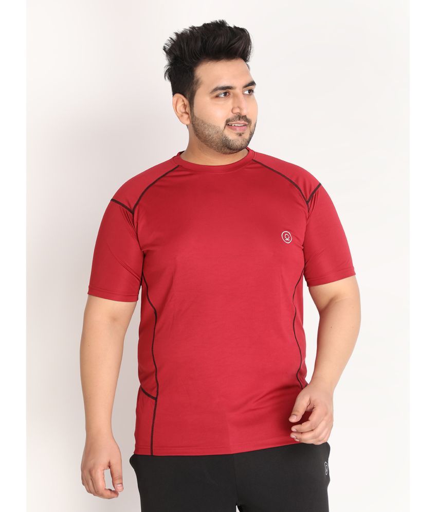     			Chkokko - Maroon Polyester Regular Fit Men's Sports T-Shirt ( Pack of 1 )