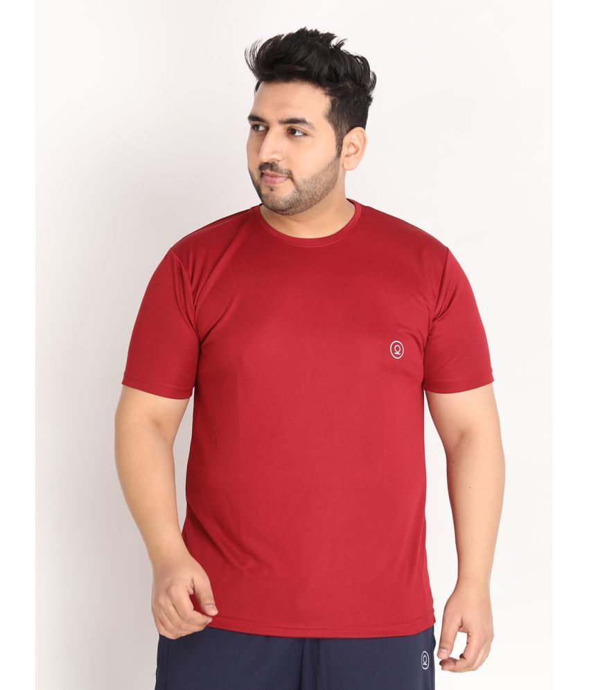     			Chkokko - Maroon Polyester Regular Fit Men's Sports T-Shirt ( Pack of 1 )