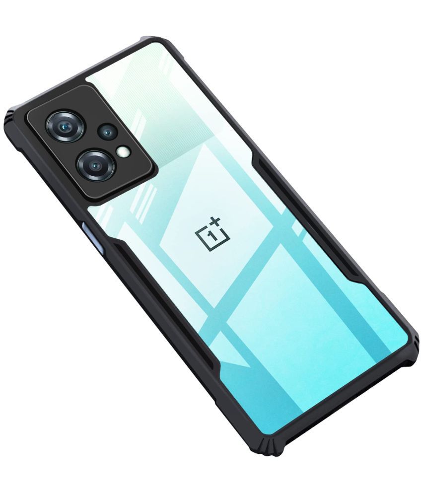     			Kosher Traders - Black Polycarbonate Shock Proof Case Compatible For Oneplus Nord Ce 2 Lite 5g ( Pack of 1 )