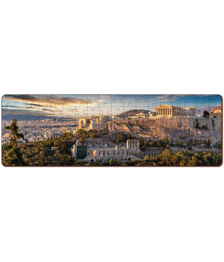     			Mini Leaves Panorama Wooden 108 Piece Jigsaw Puzzles, Athens Greece Puzzle Adult Puzzles, Minileaves 10094