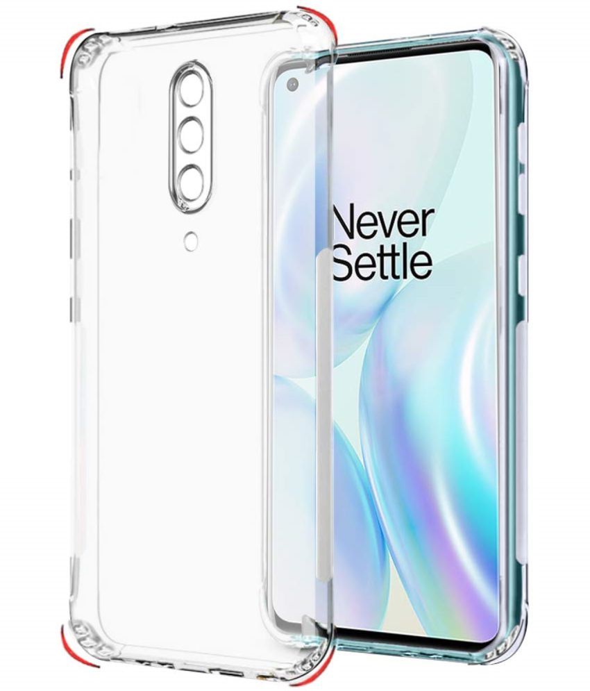     			Case Vault Covers - Transparent Silicon Silicon Soft cases Compatible For OnePlus 8 ( Pack of 1 )