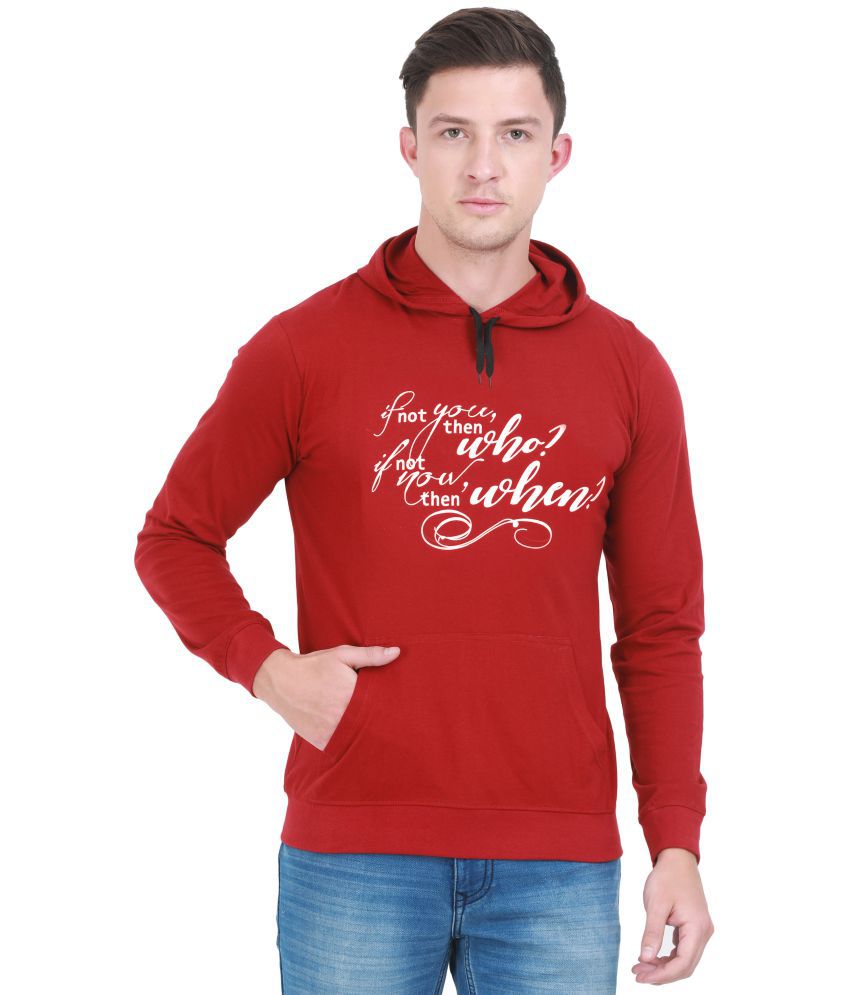     			FLEXIMAA - Maroon Cotton Regular Fit Men's Sweatshirt ( Pack of 1 )