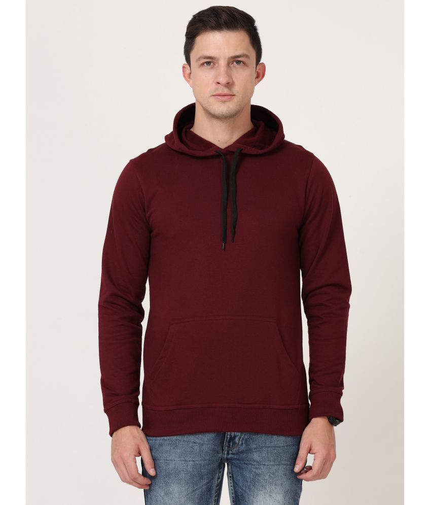     			FLEXIMAA - Maroon Cotton Regular Fit Men's Sweatshirt ( Pack of 1 )