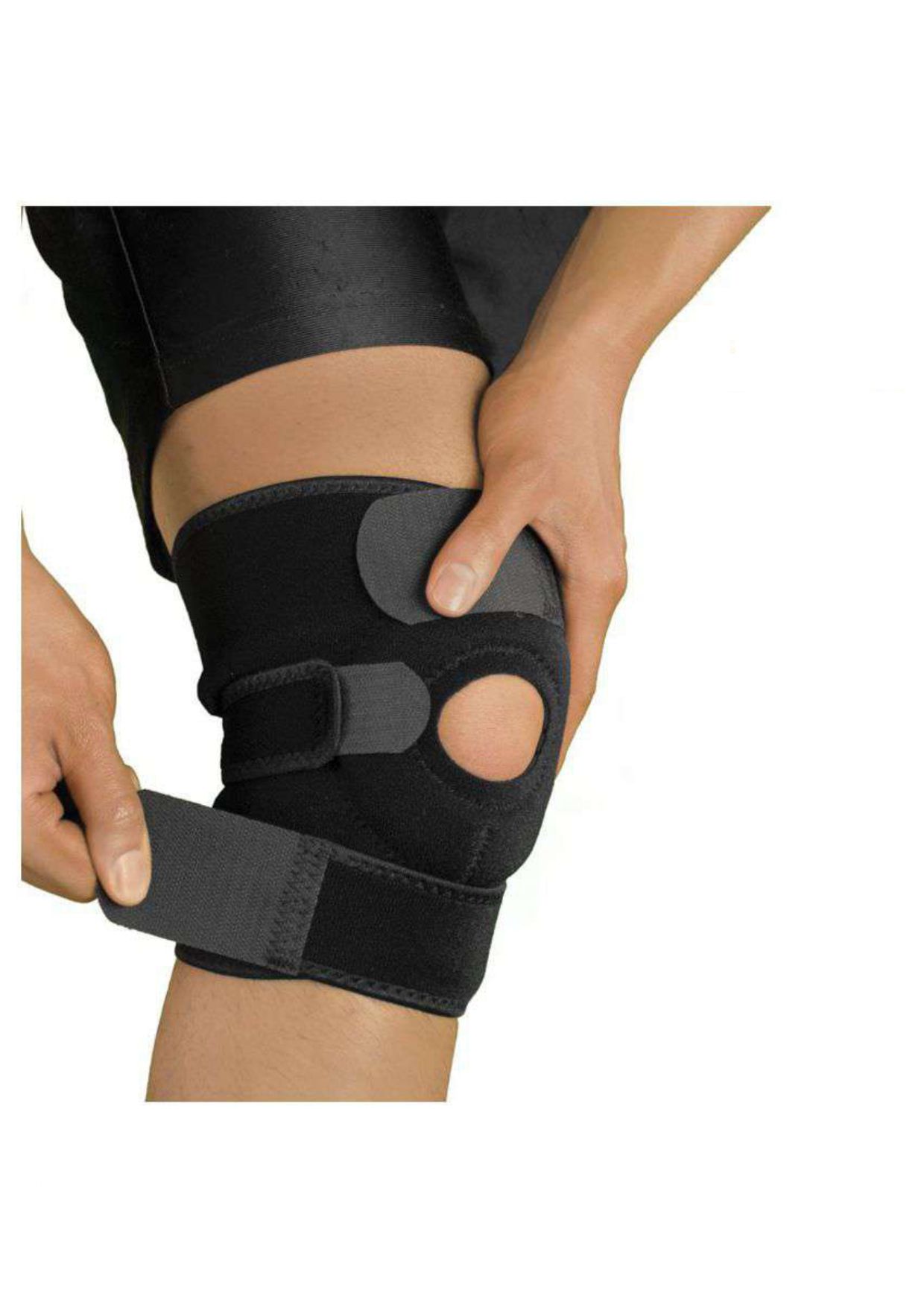     			Aheadstrong Adjustable Knee Cap Support Brace for Sports | Gym | Running | and Protection for Men and Women(pair) (free size)