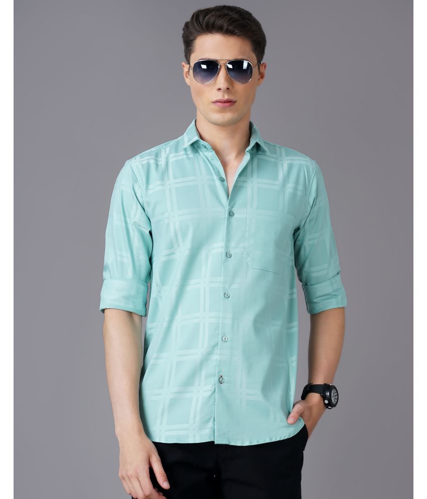     			Paul Street - Green 100% Cotton Slim Fit Men's Casual Shirt ( Pack of 1 )