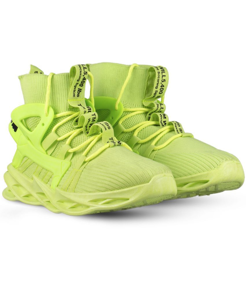     			RapidBox - Green Men's Sneakers