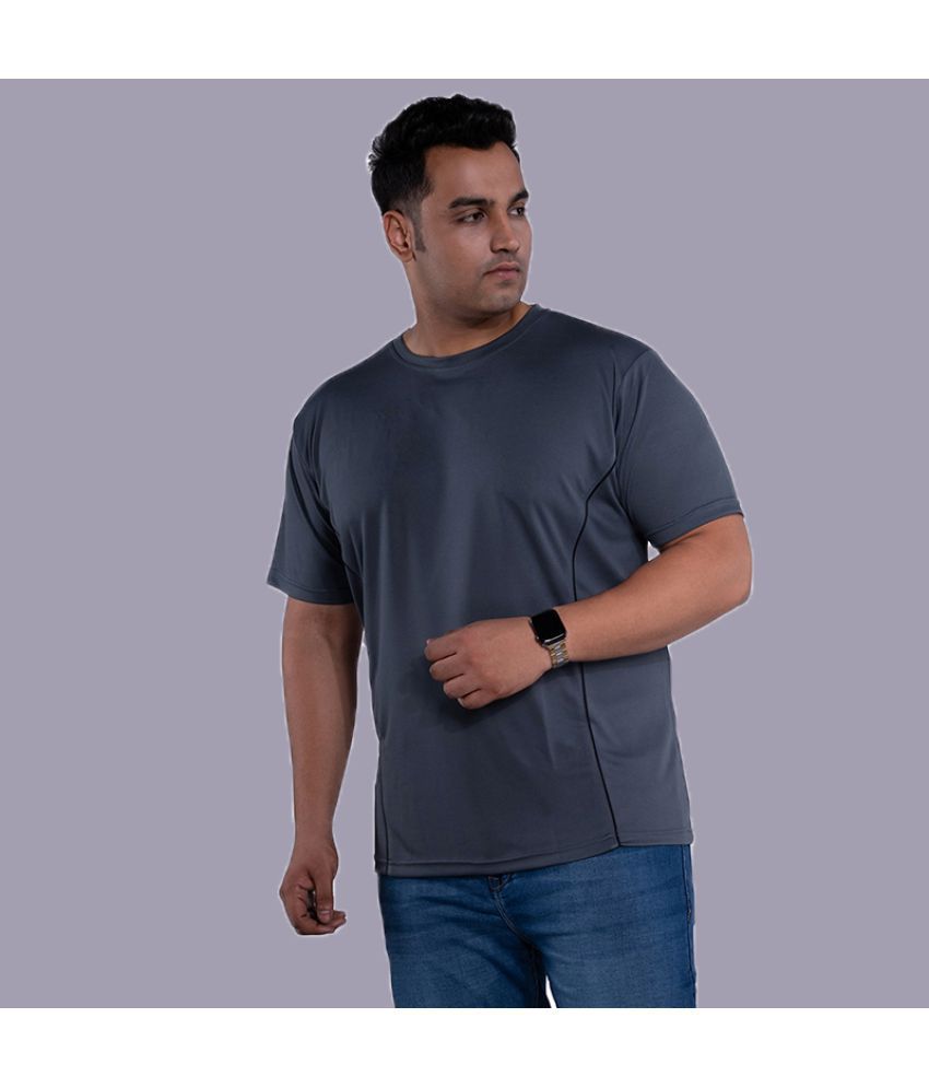    			Xmex - Dark Grey Polyester Regular Fit Men's T-Shirt ( Pack of 1 )
