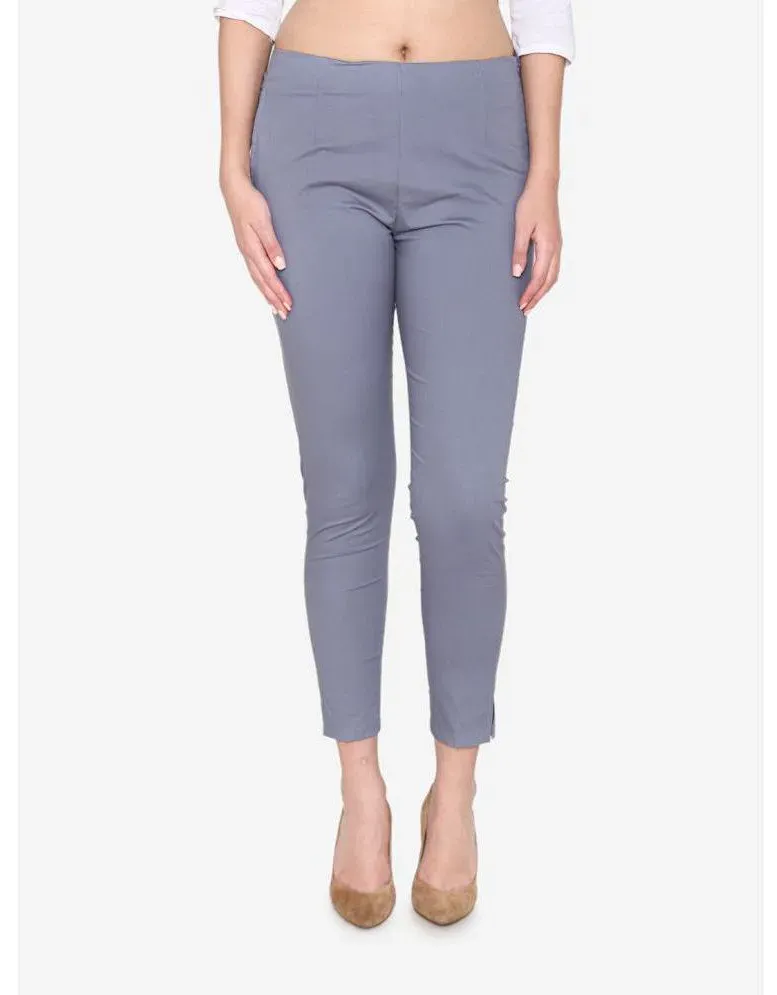 Vami  Grey Cotton Slim Womens Cigarette Pants  Pack of 1   Buy Vami   Grey Cotton Slim Womens Cigarette Pants  Pack of 1  Online at Best  Prices in India on Snapdeal