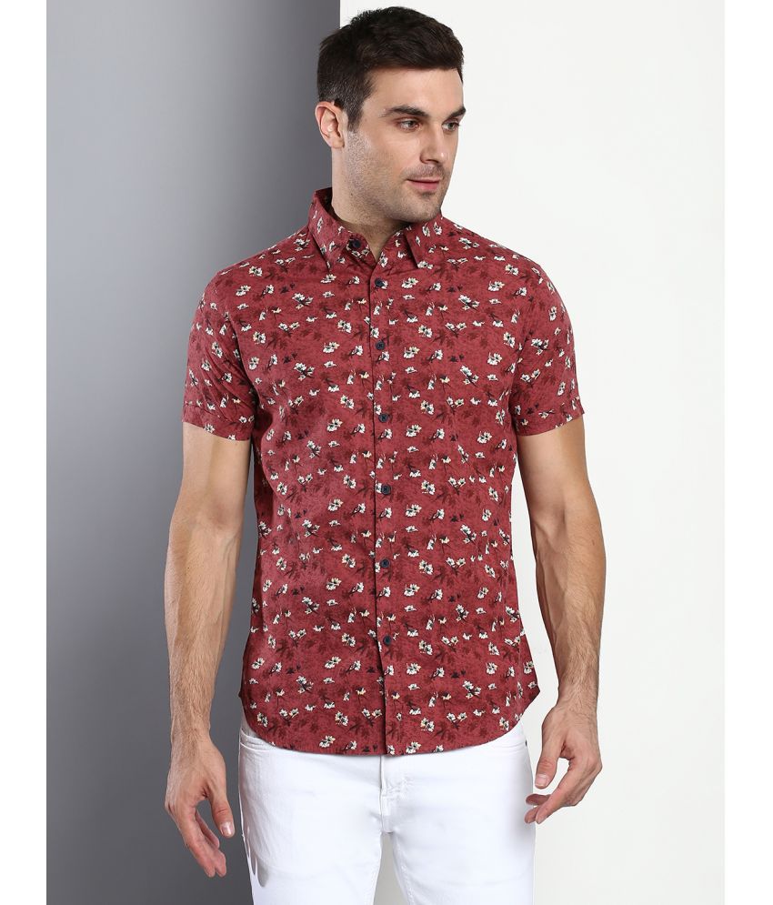     			Dennis Lingo - Pink 100% Cotton Slim Fit Men's Casual Shirt ( Pack of 1 )