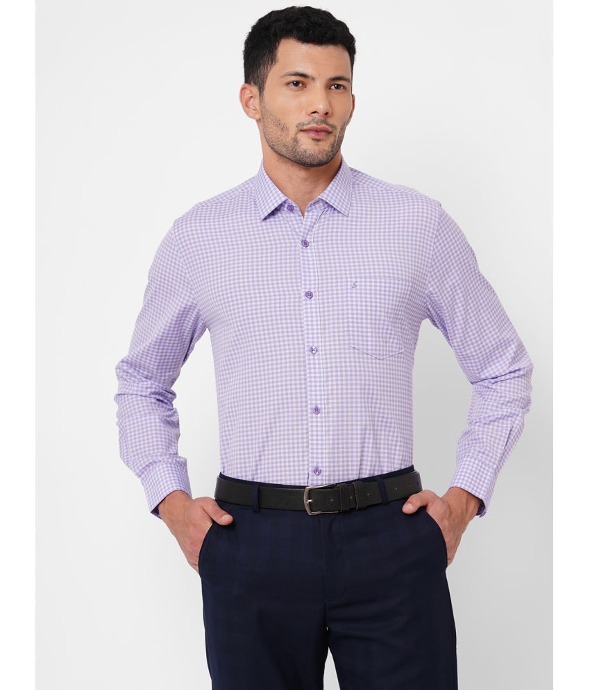     			Solemio - Purple Cotton Regular Fit Men's Formal Shirt ( Pack of 1 )