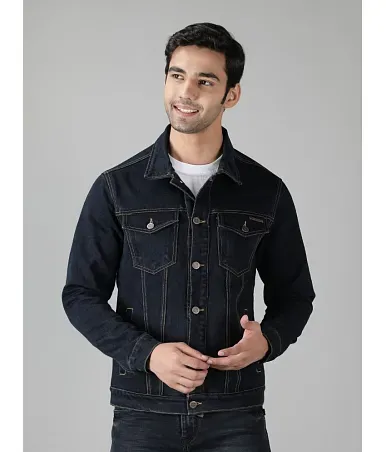 Mens jeans jacket snapdeal sale