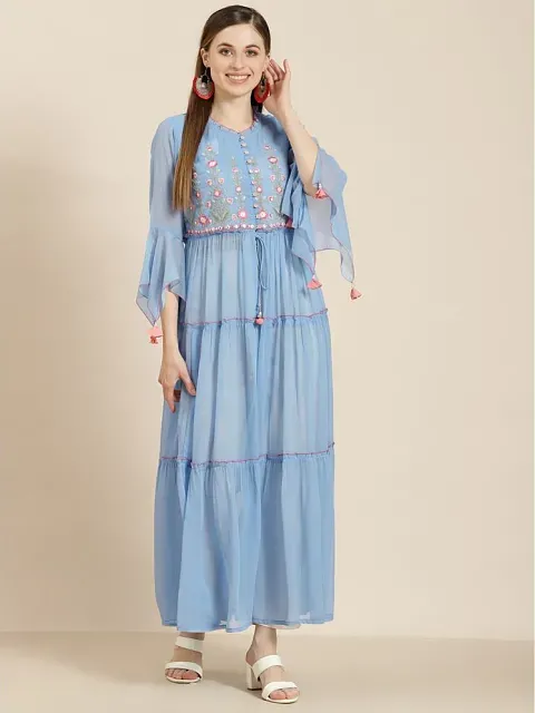 Chiffon store kurtis online