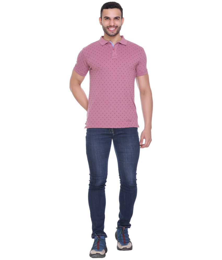     			RF RAVES - Pink Cotton Regular Fit Men's Polo T Shirt ( Pack of 1 )