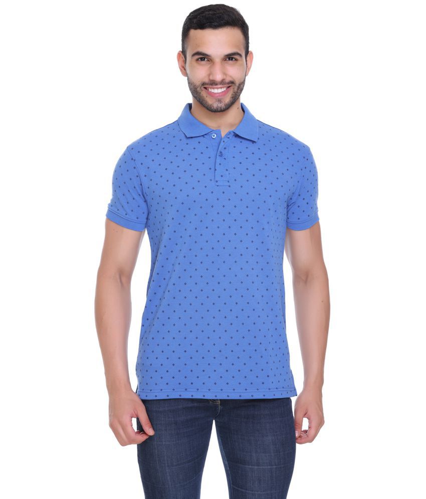    			RF RAVES - Sky Blue Cotton Regular Fit Men's Polo T Shirt ( Pack of 1 )