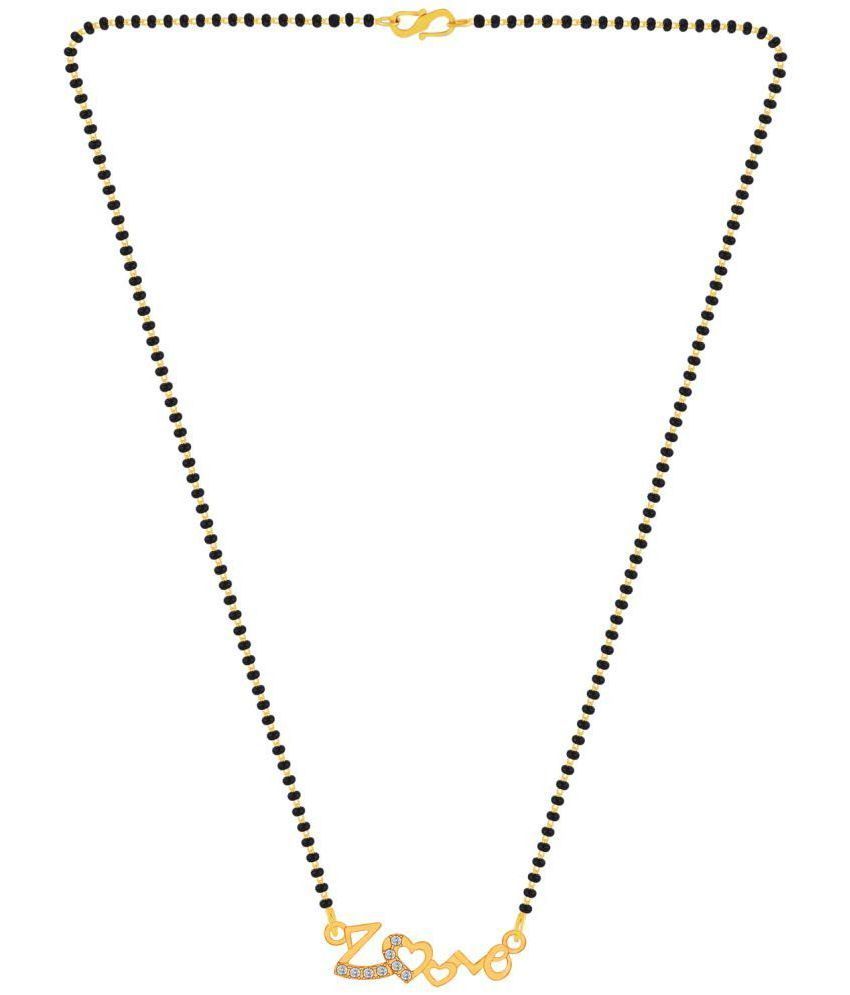     			Silver Shine - Golden Mangalsutra ( Pack of 1 )