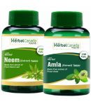 Herbal Canada Neem (100Tab) + Amla(100Tab) Tablet 200 no.s Pack Of 2