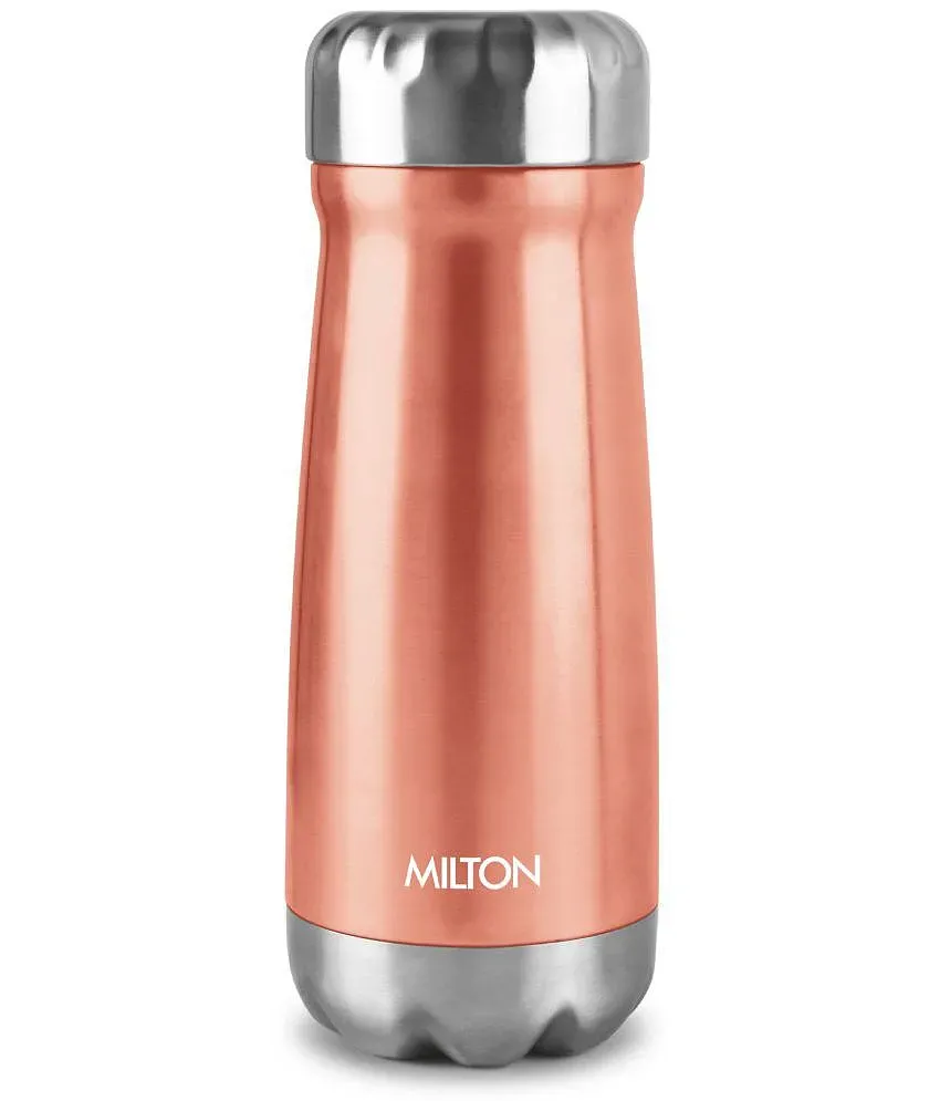 Milton Glassy 750 Thermosteel Water Bottle with Drinking Cup Lid, 750 ml