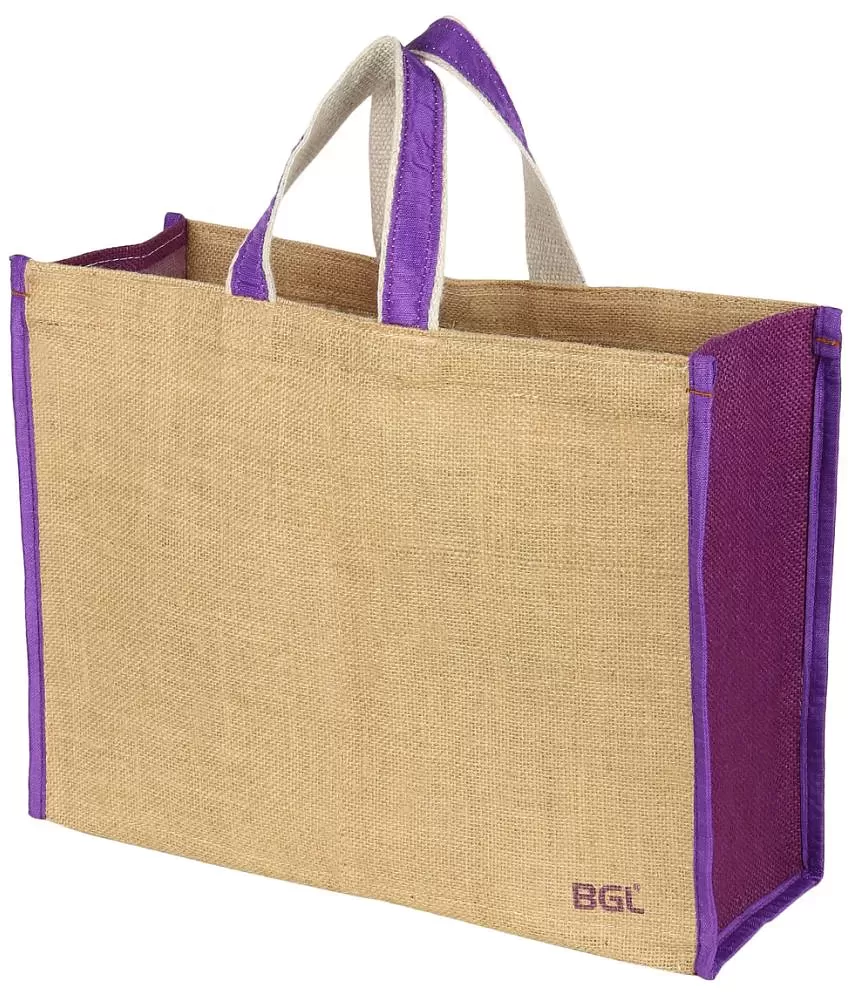bgl - Purple Jute Grocery Bag - Buy bgl - Purple Jute Grocery Bag Online at  Low Price - Snapdeal