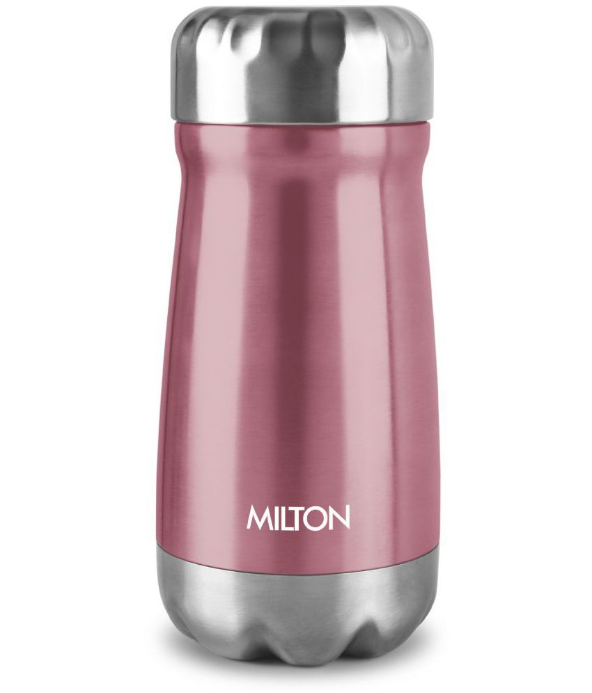     			Milton All Rounder 400 Thermosteel Hot and Cold Flask, 1 Piece, 350 ml, Purple | Insulated Flask | Leak Proof | Soup Flask | Dal Flask | Sambar Flask | Thermos | Long Hours Hot and Cold
