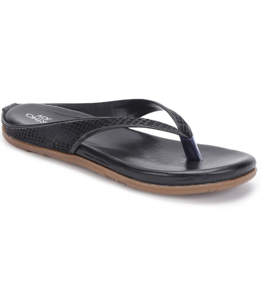     			ORTHO JOY - Black Women's Flats