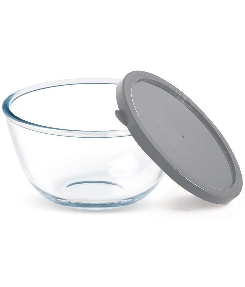     			Treo By Milton 1500 Ovensafe Mixing Borosilicate Glass Bowl with Quick Lid, 1 Piece, 1550 ml, Transparent | Microwave Safe | OTG Safe | Freezer Safe | Dishwasher Safe