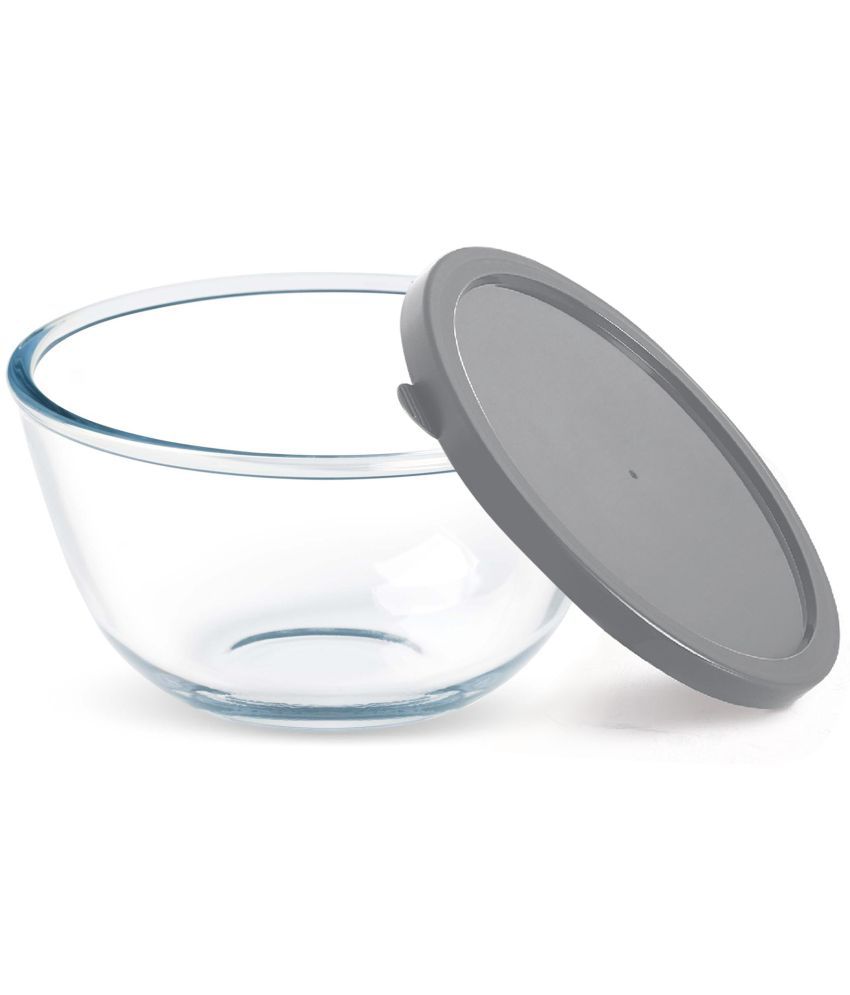     			Treo By Milton 500 Ovensafe Mixing Borosilicate Glass Bowl with Quick Lid, 1 Piece, 510 ml, Transparent | Microwave Safe | OTG Safe | Freezer Safe | Dishwasher Safe