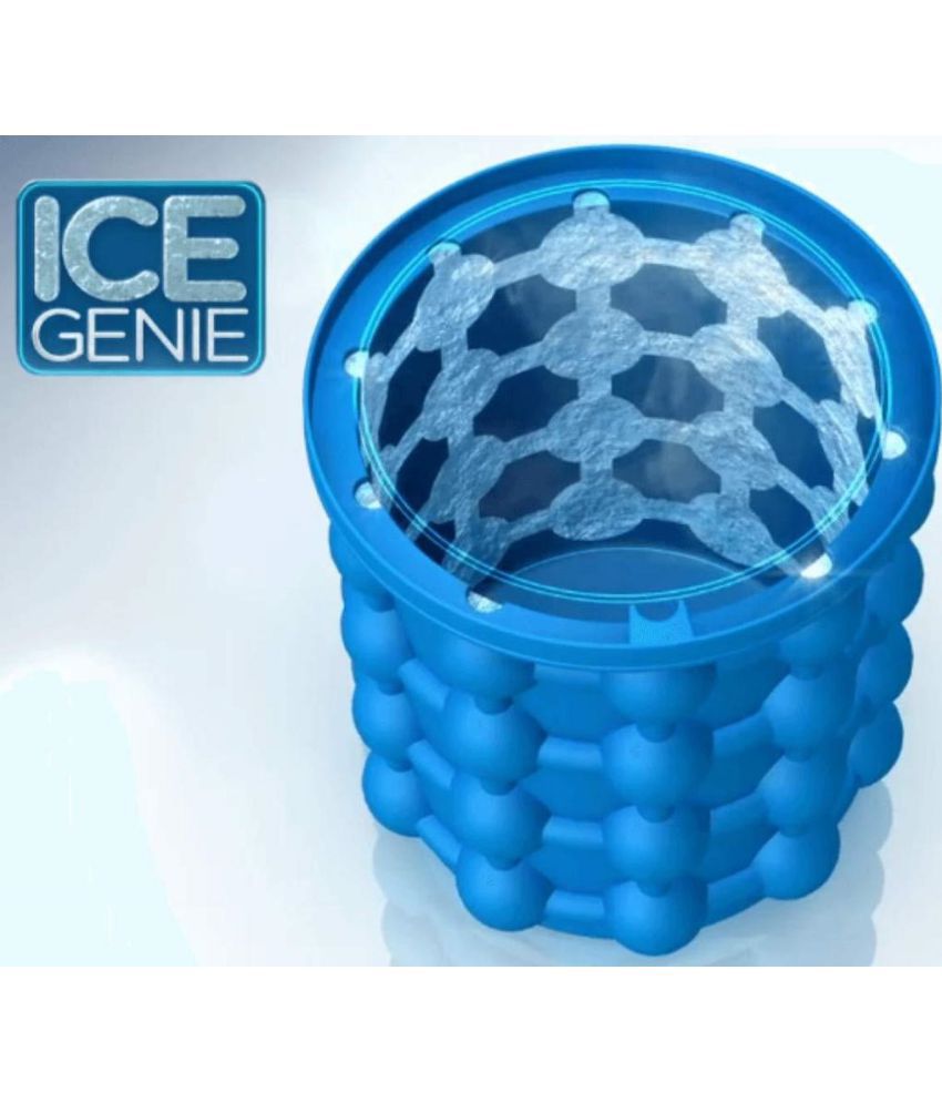     			YESKART Silicone Ice Bucket Ice Cube Maker, Light Blue, 1 Pc