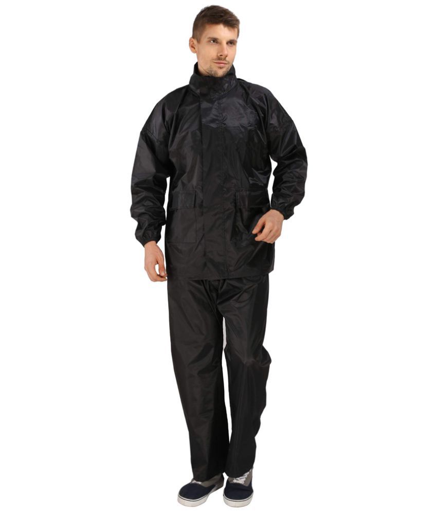     			Goodluck Raincoat Set - Black