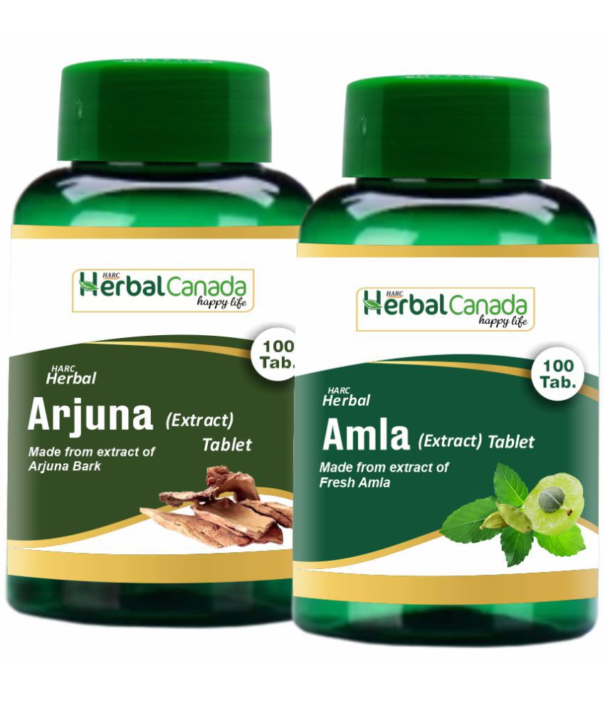     			Herbal Canada Arjuna(100Tab) + Amla(100Tab) Tablet 200 no.s Pack Of 2