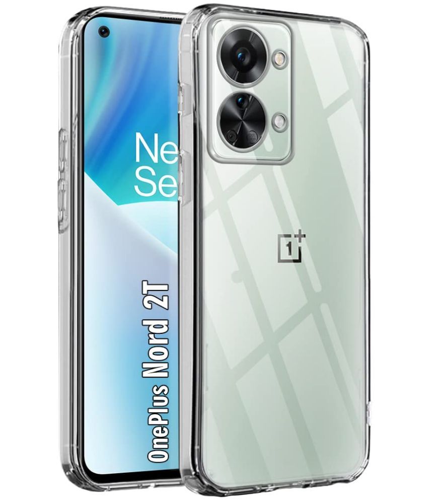     			Kosher Traders - Transparent Silicon Plain Cases Compatible For Oneplus Nord 2T ( Pack of 1 )