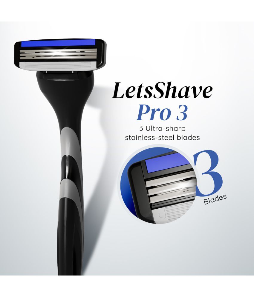 Buy LetsShave Pro 3 Shaving Manual Razor 1 Blade 1 Online at Best Price ...