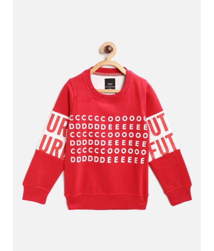     			TAB91 - Red Fleece Boys Sweatshirt ( Pack of 1 )