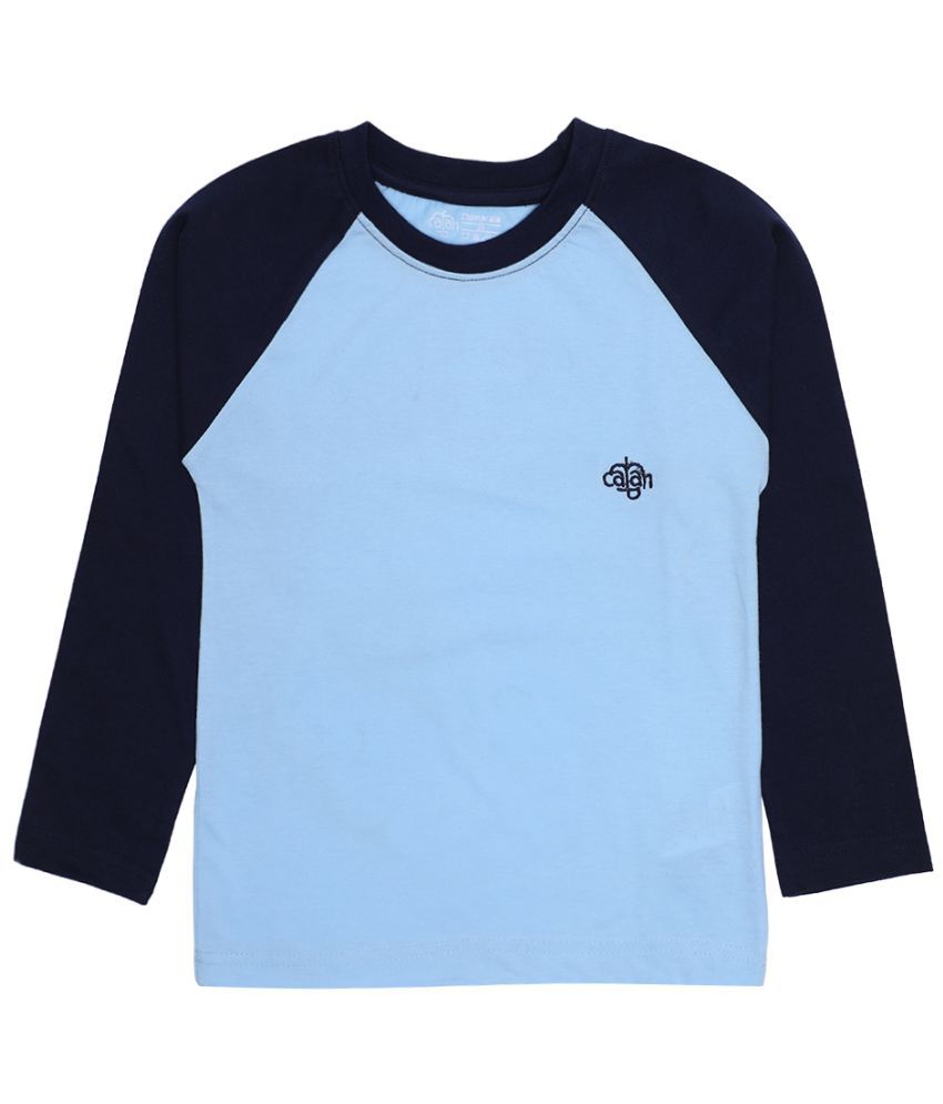 CHIMPRALA - Light Blue Cotton Boy's T-Shirt ( Pack of 1 )