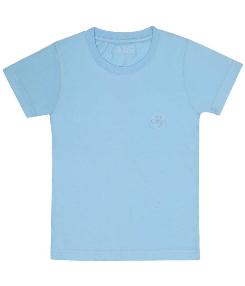CHIMPRALA - Light Blue Cotton Boy's T-Shirt ( Pack of 1 )