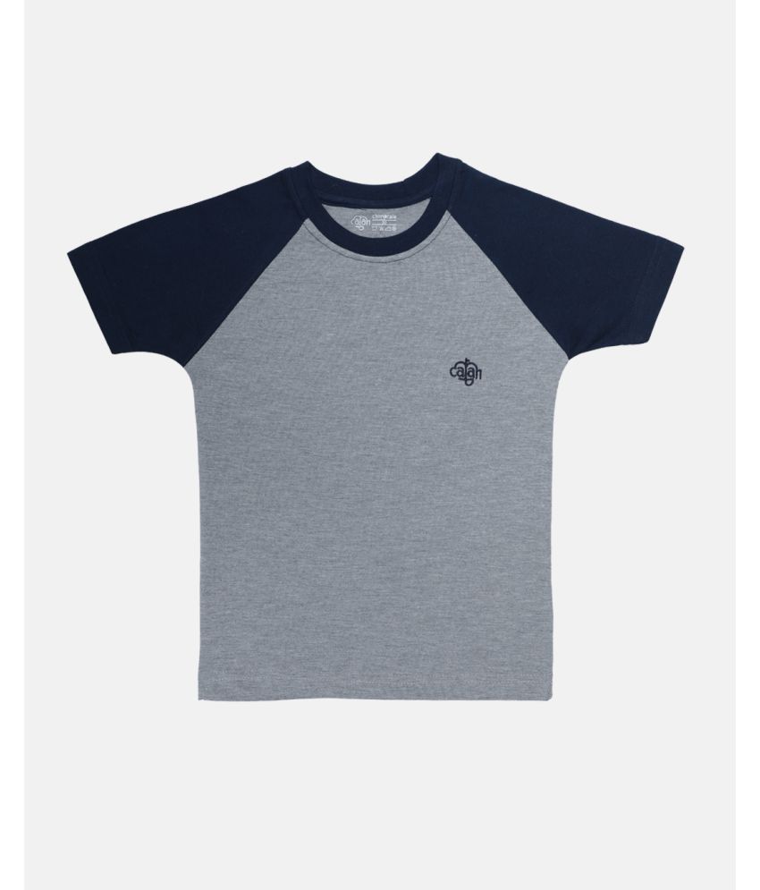 CHIMPRALA - Light Grey Cotton Boy's T-Shirt ( Pack of 1 )