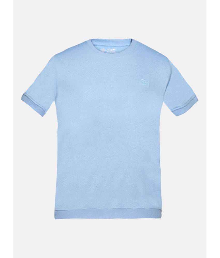 CHIMPRALA - Sky Blue Cotton Boy's T-Shirt ( Pack of 1 )