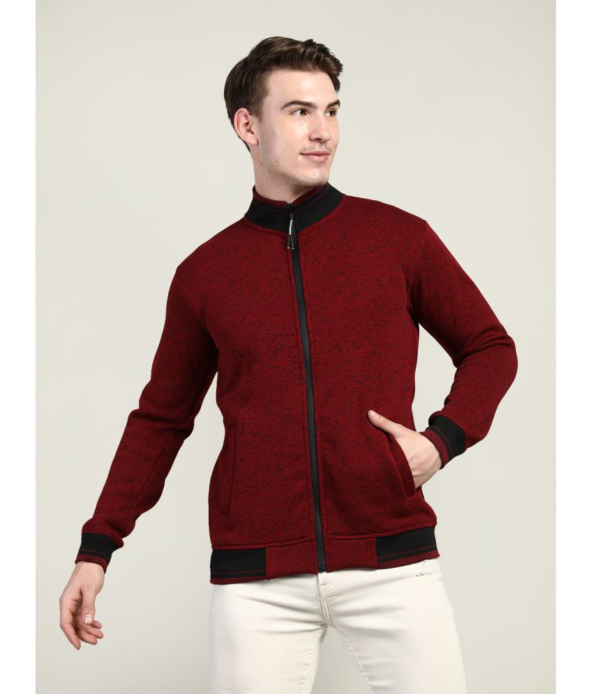     			Chkokko - Maroon Woollen Regular Fit Men's Sweatshirt ( Pack of 1 )