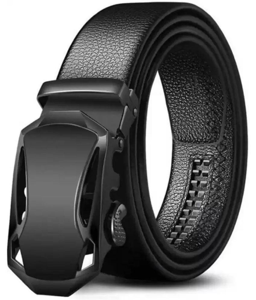     			Clock21 - Black Leather Men's Casual Belt ( Pack of 1 )